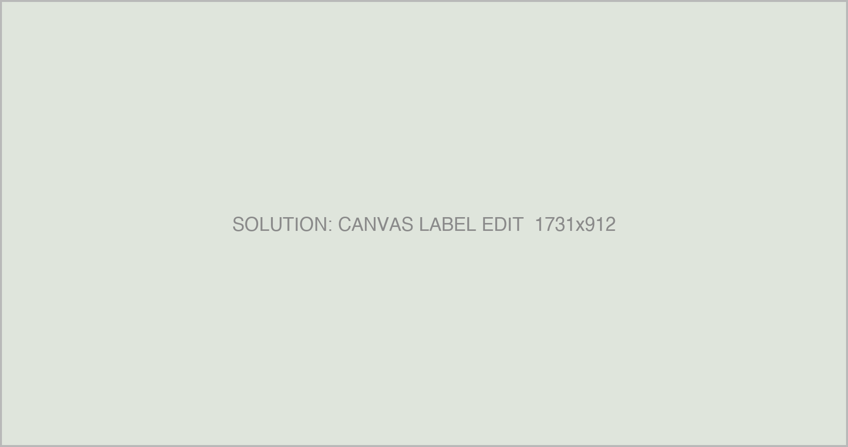 Flowmark canvas label editing placeholder